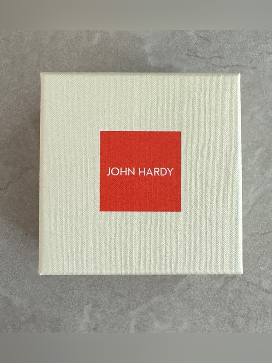 John Hardy Jewelry - John Hardy Cream Box with Orange Square Logo (3 1/2”H x 3 1/2”W x 2”D)